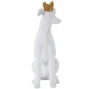 Mauro Ferretti scultura cane Dog White 20x12,5x33 cm oro bianco