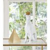 Mauro Ferretti scultura cane Dog White 20x12,5x33 cm oro bianco