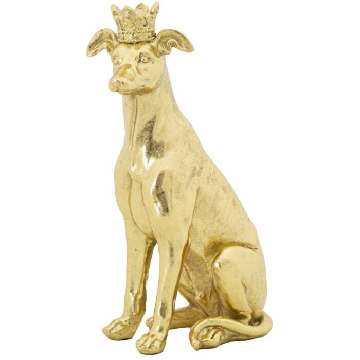 Mauro Ferretti scultura cane Dog Gold 20x12,5x33 cm oro