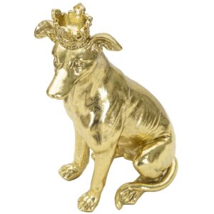 Mauro Ferretti scultura cane Dog Gold 20x12,5x33 cm oro