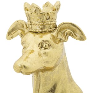Mauro Ferretti scultura cane Dog Gold 20x12,5x33 cm oro