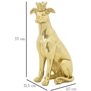Mauro Ferretti scultura cane Dog Gold 20x12,5x33 cm oro