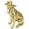 Mauro Ferretti scultura cane Dog Gold 20x12,5x33 cm oro