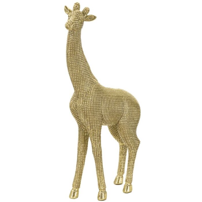 Mauro Ferretti scultura giraffa 19,8x8x40 cm oro