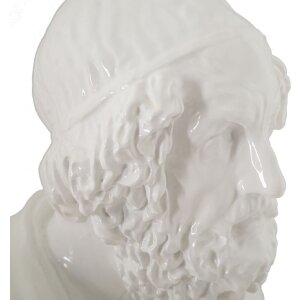 Mauro Ferretti scultura Salvia 12,9x12,5x25 cm bianco