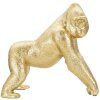 Mauro Ferretti scultura di gorilla 24,3x13,9x22,8 cm oro