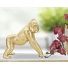 Mauro Ferretti scultura di gorilla 24,3x13,9x22,8 cm oro