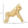 Mauro Ferretti scultura di gorilla 24,3x13,9x22,8 cm oro
