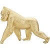Mauro Ferretti scultura gorilla 29,7x11,5x21,8 cm oro