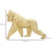 Mauro Ferretti scultura gorilla 29,7x11,5x21,8 cm oro