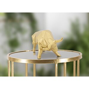Mauro Ferretti scultura toro 19,5x9,9x10,6 cm oro