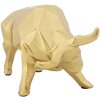Mauro Ferretti scultura toro 19,5x9,9x10,6 cm oro