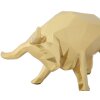 Mauro Ferretti scultura toro 19,5x9,9x10,6 cm oro