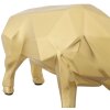 Mauro Ferretti scultura toro 19,5x9,9x10,6 cm oro