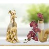 Mauro Ferretti scultura cane Sit Dog 19,8x10x29 cm oro argento