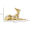 Mauro Ferretti scultura cane 32,2x9,5x18,3 cm oro argento