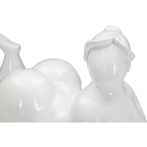Mauro Ferretti Donna Yoga Relax scultura 32x12,5x16 cm bianco