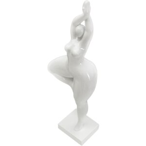 Mauro Ferretti figura yoga in piedi Donna Yoga 16x9x45,8 cm bianco