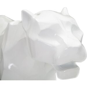 Mauro Ferretti scultura pantera bianca 70x18x32,5 cm