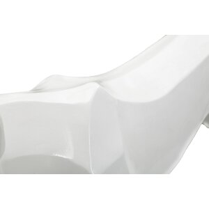 Mauro Ferretti scultura pantera bianca 70x18x32,5 cm