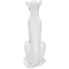 Mauro Ferretti figura leopardata seduta 27x38x74 cm bianco