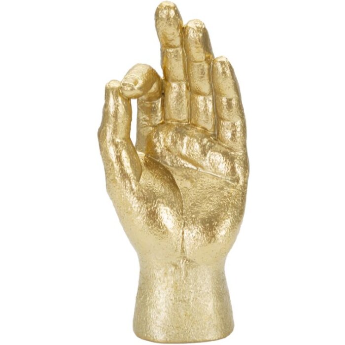 Mauro Ferretti scultura a mano Ok Hand 10x7x22,5 cm oro