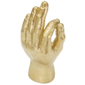 Mauro Ferretti scultura a mano Ok Hand 10x7x22,5 cm oro