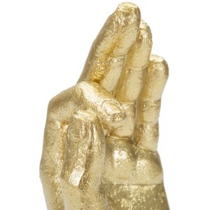 Mauro Ferretti scultura a mano Ok Hand 10x7x22,5 cm oro