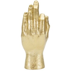 Mauro Ferretti scultura a mano Ok Hand 10x7x22,5 cm oro