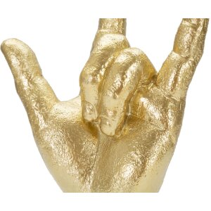 Mauro Ferretti scultura a mano Yeah Hand 14,5x7x23 cm oro