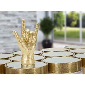 Mauro Ferretti scultura a mano Yeah Hand 14,5x7x23 cm oro