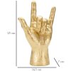Mauro Ferretti scultura a mano Yeah Hand 14,5x7x23 cm oro