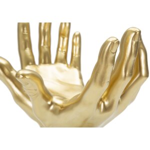 Mauro Ferretti scultura a mano Peace Hands 25x15x24 cm oro