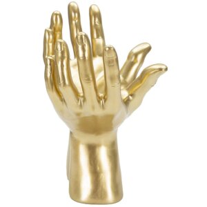 Mauro Ferretti scultura a mano Peace Hands 25x15x24 cm oro