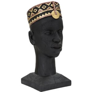 Mauro Ferretti Busto Massai Uomo 25x25x56 cm nero