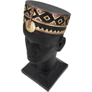 Mauro Ferretti Busto Massai Uomo 25x25x56 cm nero
