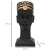 Mauro Ferretti Busto Massai Uomo 25x25x56 cm nero