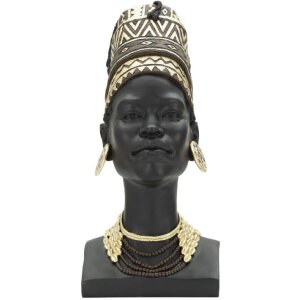 Mauro Ferretti Busto Massai Donna Coppa 21,5x27,5x45 cm nero