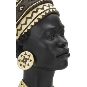 Mauro Ferretti Busto Massai Donna Coppa 21,5x27,5x45 cm nero