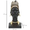 Mauro Ferretti Busto Massai Donna Coppa 21,5x27,5x45 cm nero