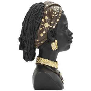 Mauro Ferretti Busto Massai Donna 19x18,5x30 cm nero