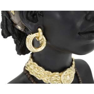 Mauro Ferretti Busto Massai Donna 19x18,5x30 cm nero