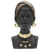 Mauro Ferretti Busto Massai Donna 19x18,5x30 cm nero