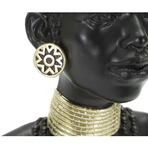Mauro Ferretti Busto Donna Massai Tribù 23x19x38,5 cm nero