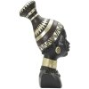 Mauro Ferretti Busto Donna Massai Tribù 23x19x38,5 cm nero