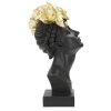 Mauro Ferretti Busto Donna con Farfalla 21x20x36,5 cm oro nero