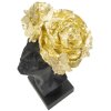 Mauro Ferretti Busto Donna con Farfalla 21x20x36,5 cm oro nero