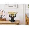 Mauro Ferretti scimmia decorativa con ciotola di foglie 25,2x21x24 cm oro nero