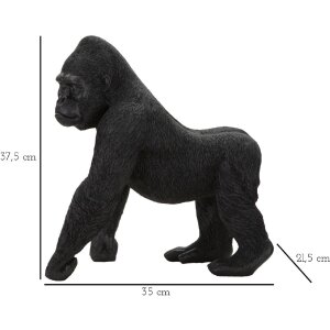 Mauro Ferretti figura decorativa gorilla 35x21,5x37,5 cm nero