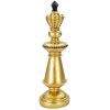 Mauro Ferretti scacchi re Ø 11x32,5 cm decorazione oro nero